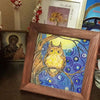 DIY Bead Embroidery Kit "Midnight Owl"  5.9"x5.9" / 15.0x15.0 cm