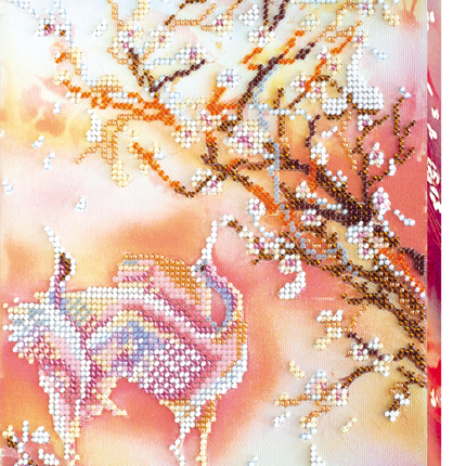 DIY Bead Embroidery Kit "Sunrise song - 2" 7.1"x14.2" / 18.0x36.0 cm
