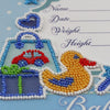 DIY Bead Embroidery Kit "Metric for a boy" 8.7"x8.7" / 22.0x22.0 cm