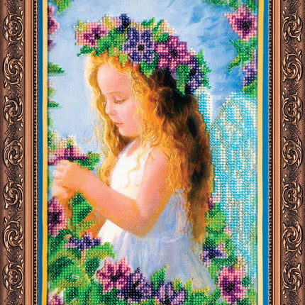 DIY Bead Embroidery Kit "Fortune-telling" 7.9"x11.2" / 20.0x28.5 cm