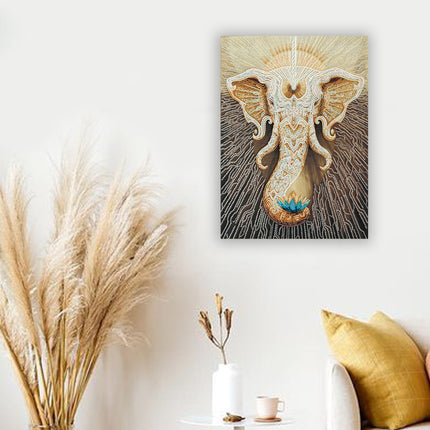 DIY Bead Embroidery Kit "White" 12.2"x16.9" / 31.0x43.0 cm