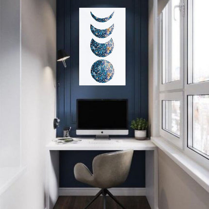 DIY Bead Embroidery Kit "Moon phases w" 11.8"x20.9" / 30.0x53.0 cm