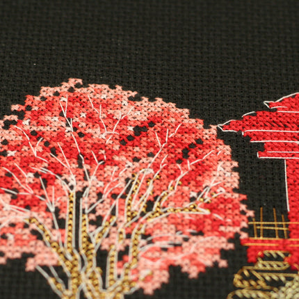 DIY Cross Stitch Kit "Japan-3" 5.9"x5.5"