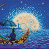 DIY Bead Embroidery Kit "Moonlight Sonata" 16.9"x11.8" / 43.0x30.0 cm