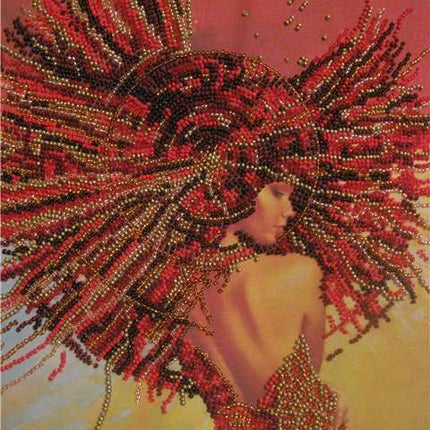 DIY Bead Embroidery Kit "Vivian" 10.2"x11.8" / 26.0x30.0 cm