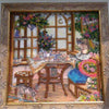 Canvas for bead embroidery "In the Sun Room" 7.9"x7.9" / 20.0x20.0 cm
