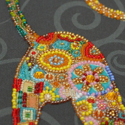 DIY Bead Embroidery Kit "Kitty" 9.8"x14.2" / 25.0x36.0 cm