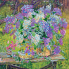 Canvas for bead embroidery "Lilac in the garden" 11.8"x11.8" / 30.0x30.0 cm