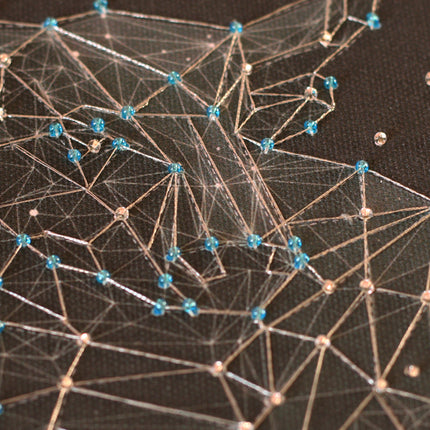 DIY Bead Embroidery Kit "Constellation Taurus" 9.8"x9.8" / 25.0x25.0 cm