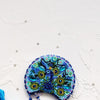 Beadwork kit for creating brooch "Peacock"