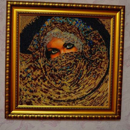 DIY Bead Embroidery Kit "Scheherazade" 11.8"x11.8" / 30.0x30.0 cm