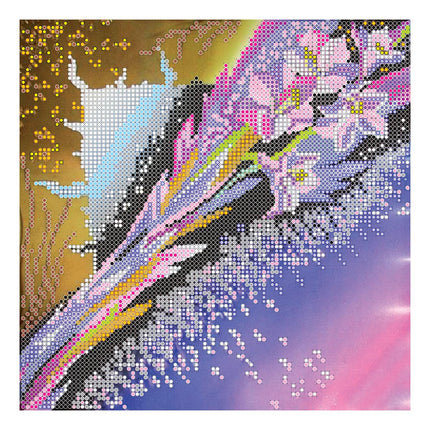 Canvas for bead embroidery "Wind" 7.9"x7.9" / 20.0x20.0 cm