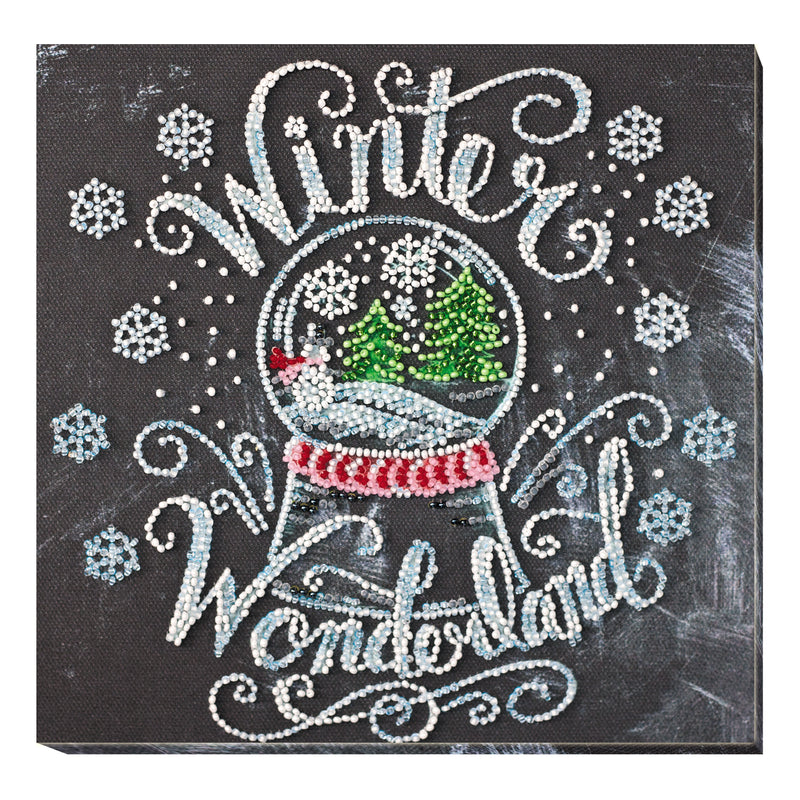 DIY Bead Embroidery Kit "Winter wonderland"