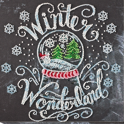 DIY Bead Embroidery Kit "Winter wonderland"