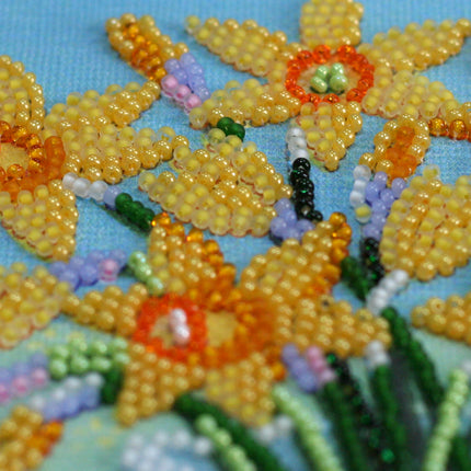 DIY Bead Embroidery Kit "April morning"
