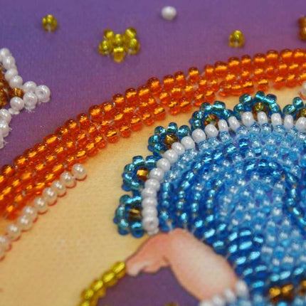 DIY Bead Embroidery Kit "Moonlight dreamer"  5.9"x5.9" / 15.0x15.0 cm