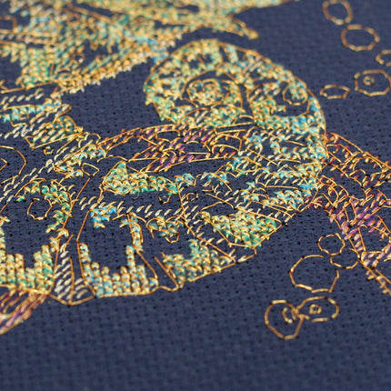 DIY Cross Stitch Kit "Sea Horse" 9.1"x9.8"