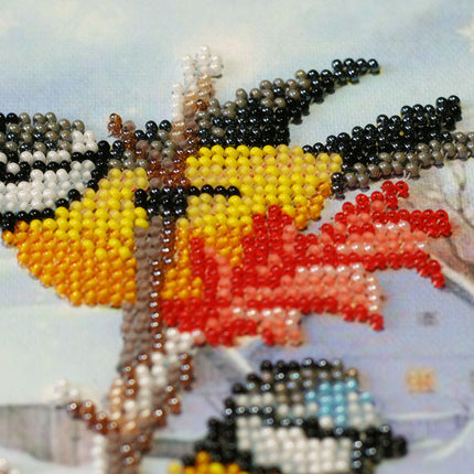 DIY Bead Embroidery Kit "Feathered guests"