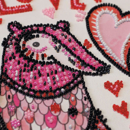 DIY Bead Embroidery Kit "Enamored"