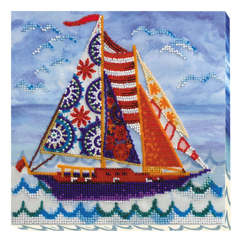 DIY Bead Embroidery Kit "Passing wind"