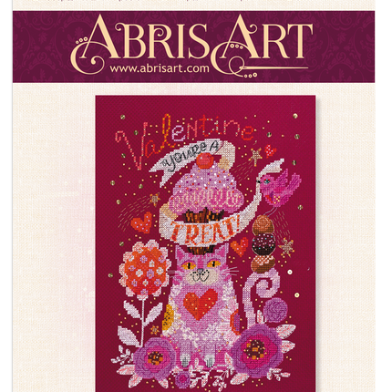 DIY Cross Stitch Kit "Love" 7.5"x10.6"