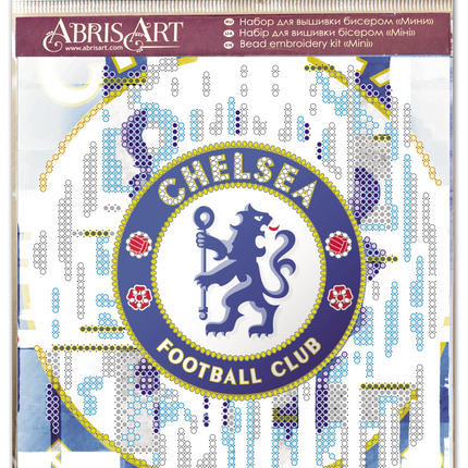 DIY Bead Embroidery Kit "FC Chelsea"  5.9"x5.9" / 15.0x15.0 cm