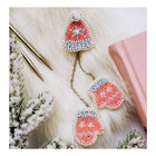 Beadwork kit for creating brooch 