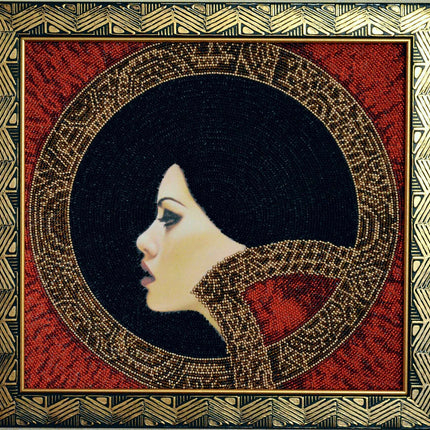 DIY Bead Embroidery Kit "Lady Macbeth" 11.8"x11.0" / 30.0x28.0 cm