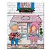 DIY Bead Embroidery Kit "Meeting in the cafe" 11.8"x14.8" / 30.0x37.5 cm