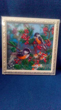 Canvas for bead embroidery "Morning Forest" 7.9"x7.9" / 20.0x20.0 cm