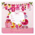 DIY Bead Embroidery Kit "Metric for a girl" 8.7"x8.7" / 22.0x22.0 cm