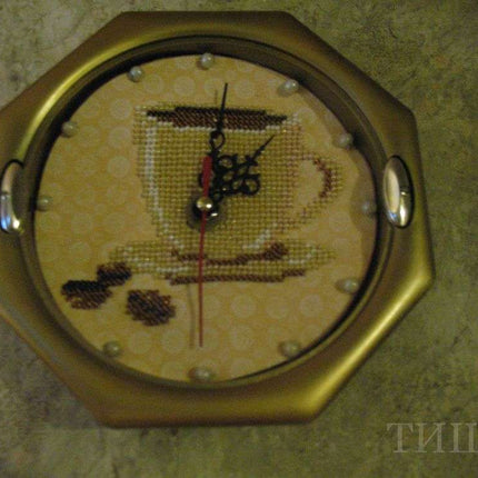 DIY Bead Embroidery Kit "Coffee"  5.5"x5.5" / 14.0x14.0 cm