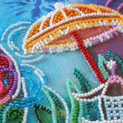 DIY Bead Embroidery Kit "Next to mom" 11.8"x11.8" / 30.0x30.0 cm