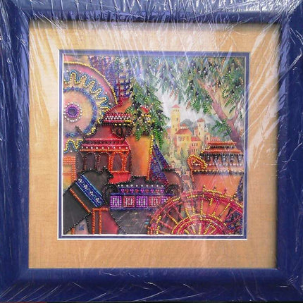Canvas for bead embroidery "Hellas" 7.9"x7.9" / 20.0x20.0 cm