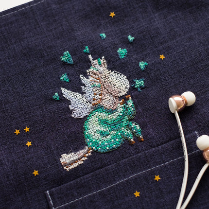 Cross stitch patch kit "In pajamas"