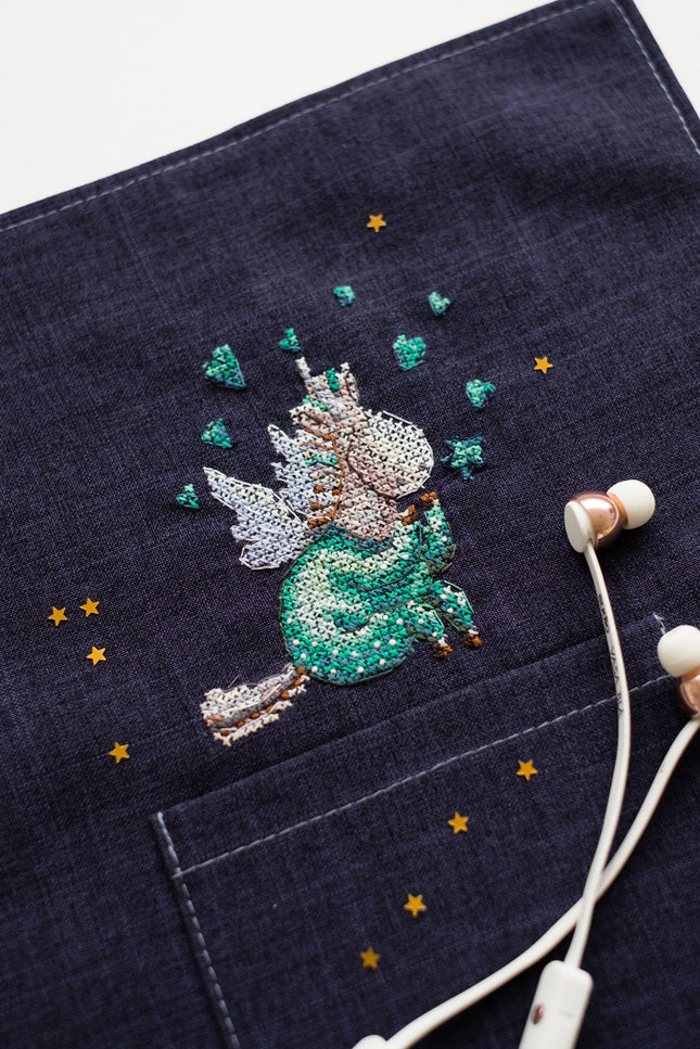 Cross stitch patch kit "In pajamas"