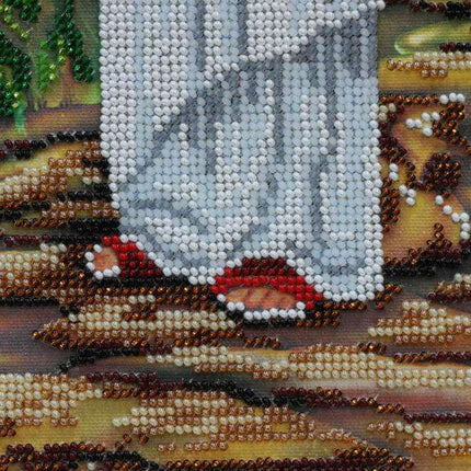 DIY Bead Embroidery Kit "The Good News" 12.6"x17.1" / 32.0x43.5 cm