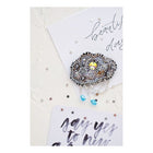 Beadwork kit for creating brooch 