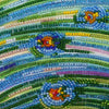 DIY Bead Embroidery Kit "Emerald whirlpool" 11.0"x13.8" / 28.0x35.0 cm