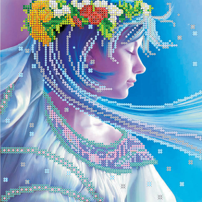 Canvas for bead embroidery "Lada" 7.9"x7.9" / 20.0x20.0 cm