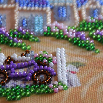 DIY Bead Embroidery Kit "Horizon"  5.9"x5.9" / 15.0x15.0 cm