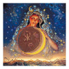 Canvas for bead embroidery "Moon fairy" 7.9"x7.9" / 20.0x20.0 cm