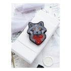 Beadwork kit for creating brooch 