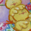 DIY Bead Embroidery Kit "Funny chickens"  5.9"x5.9" / 15.0x15.0 cm