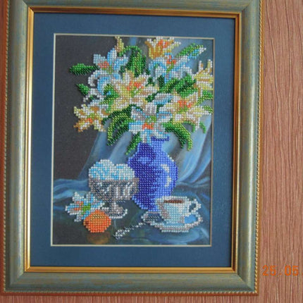 Canvas for bead embroidery "Sweet Morning" 5.9"x7.9" / 15.0x20.0 cm