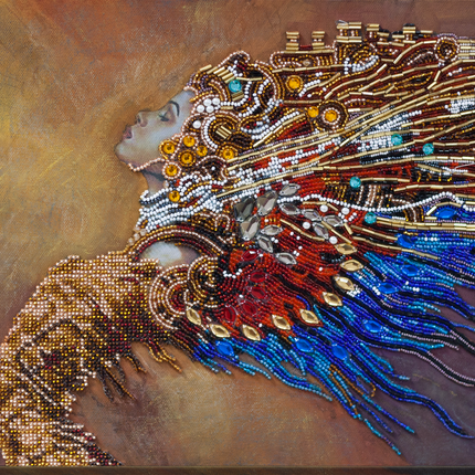 DIY Bead Embroidery Kit "Levitation" 12.6"x10.6" / 32.0x27.0 cm