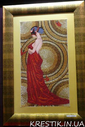 DIY Bead Embroidery Kit "Medea" 11.8"x22.0" / 30.0x56.0 cm