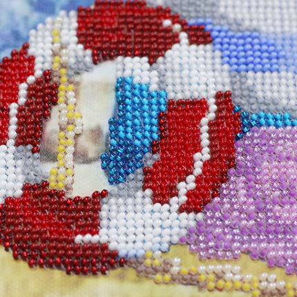 DIY Bead Embroidery Kit "Summer" 11.8"x17.7" / 30.0x45.0 cm