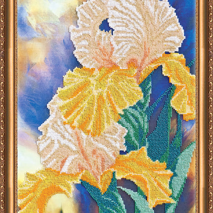 DIY Bead Embroidery Kit "Amber Snow" 11.8"x21.7" / 30.0x55.0 cm