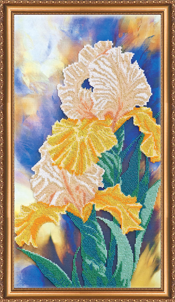 DIY Bead Embroidery Kit "Amber Snow" 11.8"x21.7" / 30.0x55.0 cm